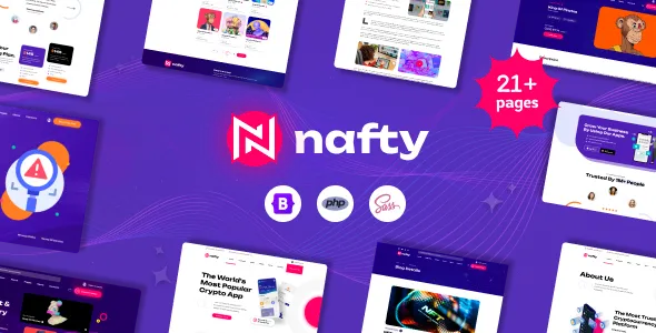 Nafty - Crypto and NFT PHP Template 1 Nafty - Crypto and NFT PHP Template