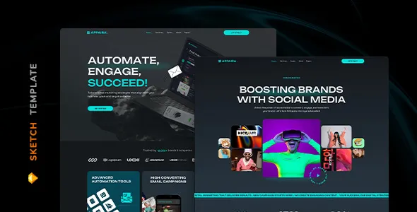 Appaira – Digital Marketing Template for Sketch 1 Appaira – Digital Marketing Template for Sketch
