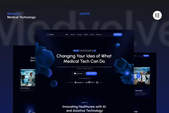 Medvolve - Dark Medical Assistive Technology Website Elementor Template Kits 1 Medvolve - Dark Medical Assistive Technology Website Elementor Template Kits