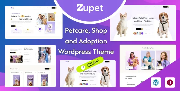 Zupet - Pet Care and Adoption WordPress Theme 1 Zupet - Pet Care and Adoption WordPress Theme