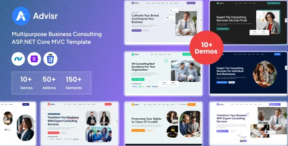 Advisr - ASP.NET Core MVC Multipurpose Business Consulting Template 1 Advisr - ASP.NET Core MVC Multipurpose Business Consulting Template