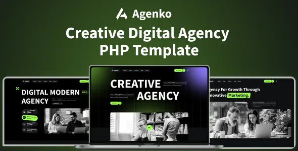 Agenko — Creative Digital Agency PHP Template 1 Agenko — Creative Digital Agency PHP Template