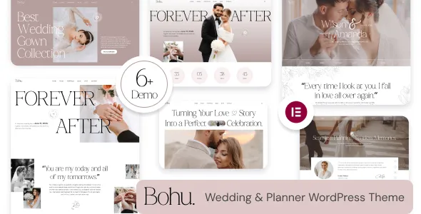 Bohu - Wedding & Planner WordPress Theme 1 Bohu - Wedding & Planner WordPress Theme