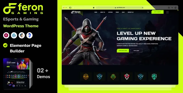Feron – eSports and Gaming WordPress Theme 1 Feron – eSports and Gaming WordPress Theme