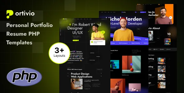 Portivio – Personal Portfolio Resume PHP Template 1 Portivio – Personal Portfolio Resume PHP Template
