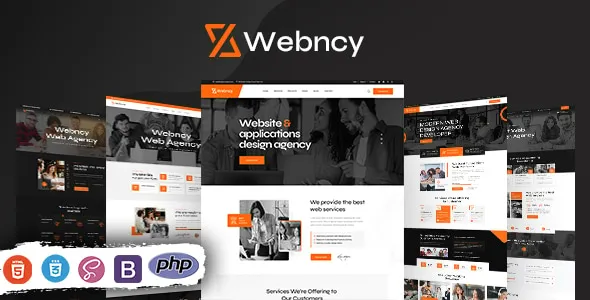 Webncy - Web Design Agency PHP Template 1 Webncy - Web Design Agency PHP Template