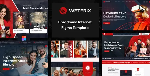 WetFrix - Braodband Internet Figma Template 1 WetFrix - Braodband Internet Figma Template