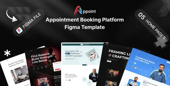 Appoint- Multipurpose Appointment Booking Platform Figma Template 1 Appoint- Multipurpose Appointment Booking Platform Figma Template