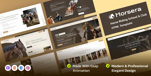 Horsera – Horse Riding School & Club HTML Template 1 Horsera – Horse Riding School & Club HTML Template