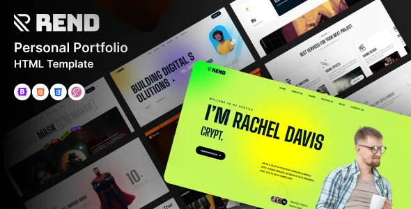 Rend - Personal Portfolio HTML Template 1 Rend - Personal Portfolio HTML Template