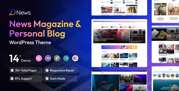 Dnews - News Magazine & Newspaper WordPress Theme 1 Dnews - News Magazine & Newspaper WordPress Theme