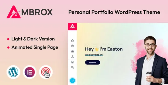 Ambrox – Personal Portfolio WordPress Theme for Creatives 1 Ambrox – Personal Portfolio WordPress Theme for Creatives