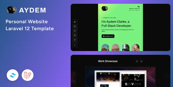 Aydem - Creative Personal Laravel 12 & Tailwind CSS Template 1 Aydem - Creative Personal Laravel 12 & Tailwind CSS Template
