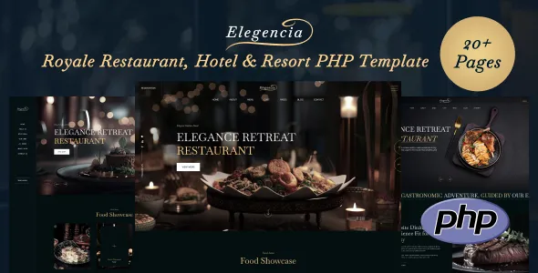 Elegencia - Royale Restaurant, Hotel & Resort PHP Template 1 Elegencia - Royale Restaurant, Hotel & Resort PHP Template