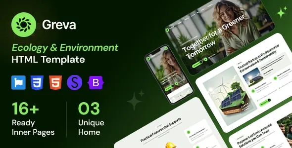 Greva - Ecology & Environment HTML Template 1 Greva - Ecology & Environment HTML Template