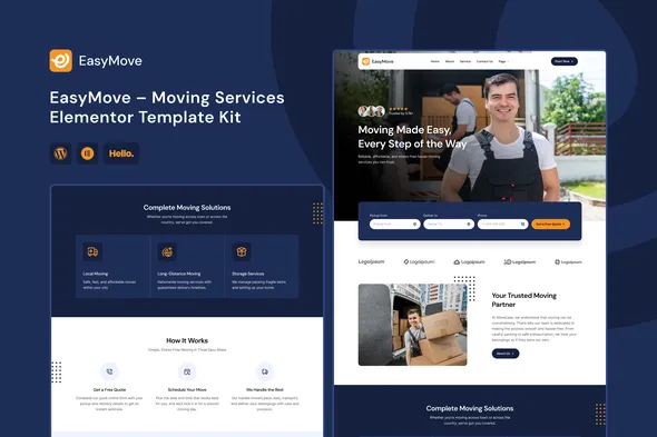 EasyMove – Moving Services Elementor Template Kit 1 EasyMove – Moving Services Elementor Template Kit