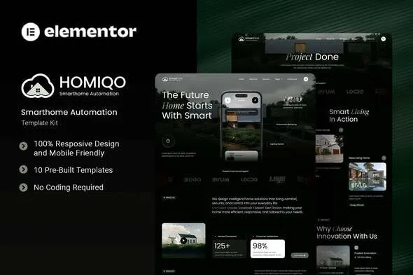 Homiqo - Smarthome Automation Elementor Template Kit 1 Homiqo - Smarthome Automation Elementor Template Kit