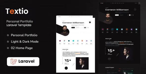 Textio – Laravel Personal Portfolio Template 1 Textio – Laravel Personal Portfolio Template