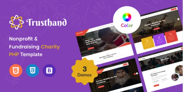 Trusthand - Charity PHP Template 1 Trusthand - Charity PHP Template
