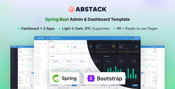 Abstack - Spring Boot Admin & Dashboard Template 1 Abstack - Spring Boot Admin & Dashboard Template