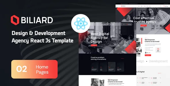 Biliard – Creative Agency React Template 1 Biliard – Creative Agency React Template