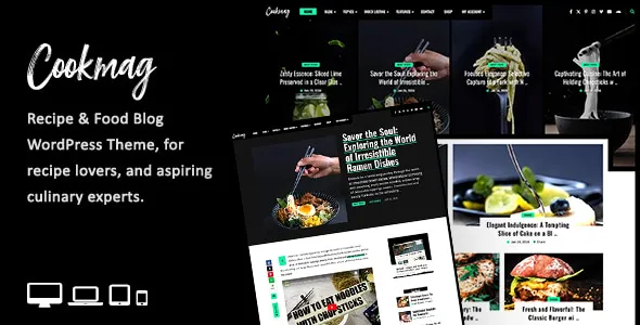 Cookmag - Recipe & Food Blog WordPress Theme 1 Cookmag - Recipe & Food Blog WordPress Theme
