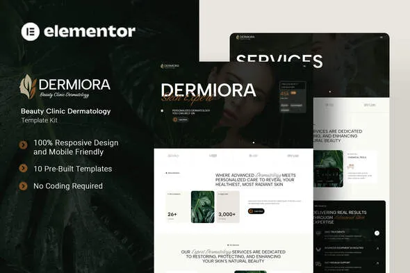 Dermiora - Beauty Clinic Dermatology Elementor Template Kit 1 Dermiora - Beauty Clinic Dermatology Elementor Template Kit