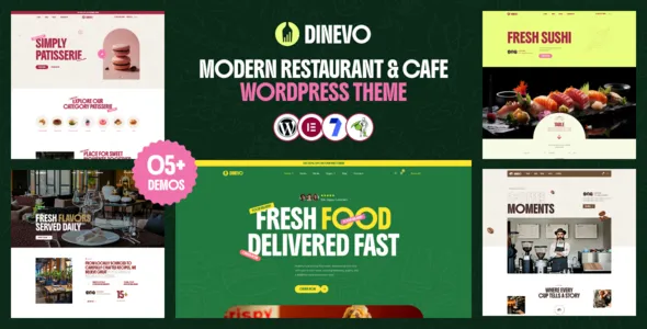 Dinevo - Modern Restaurant & Cafe WordPress Theme 1 Dinevo - Modern Restaurant & Cafe WordPress Theme