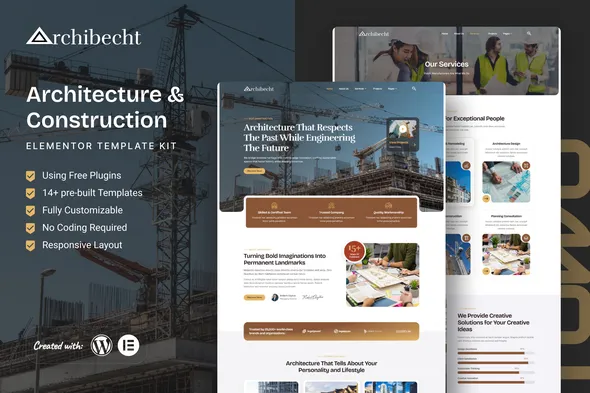 Archibecht - Architecture & Construction Elementor Template Kit 1 Archibecht - Architecture & Construction Elementor Template Kit