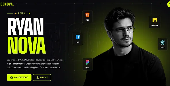 Codenova Personal Portfolio HTML Template 1 Codenova Personal Portfolio HTML Template