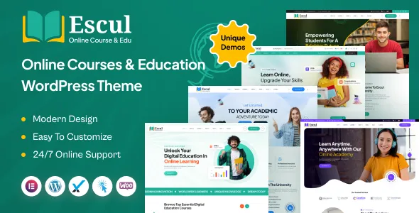 Escul-Online Courses & Education WordPress Theme 1 Escul-Online Courses & Education WordPress Theme