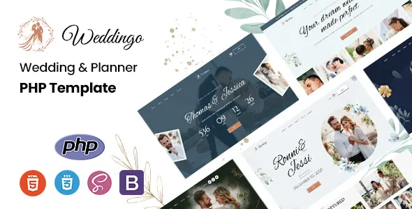 Weddingo - Wedding & Planner PHP Template 1 Weddingo - Wedding & Planner PHP Template