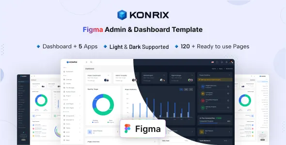Konrix - Figma Admin & Dashboard Template 1 Konrix - Figma Admin & Dashboard Template