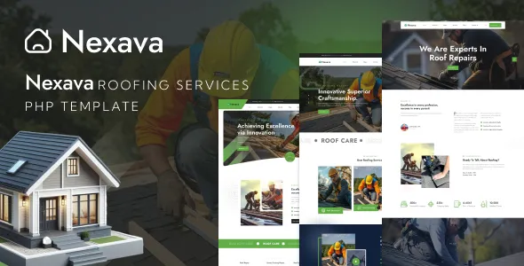 Nexava - Roofing Services Figma Template 1 Nexava - Roofing Services Figma Template