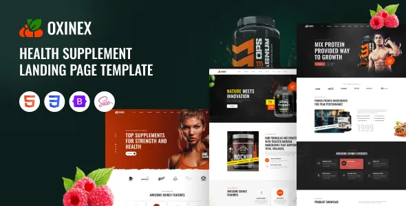 Oxinex - Health Supplement HTML Template 1 Oxinex - Health Supplement HTML Template