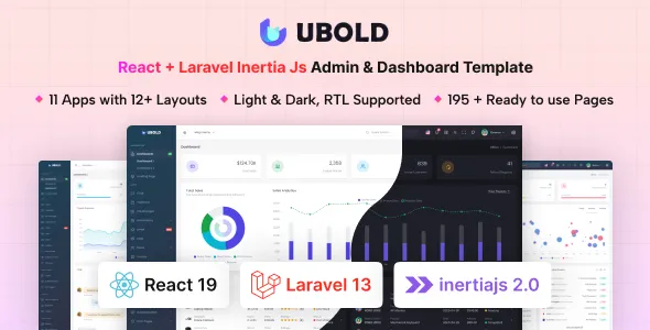 UBold - React + Laravel Inertia Js Admin Dashboard Template 1 UBold - React + Laravel Inertia Js Admin Dashboard Template