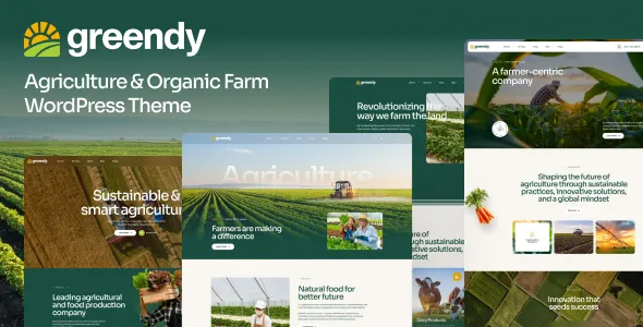 Greendy - Agriculture & Organic Farm WordPress Theme 1 Greendy - Agriculture & Organic Farm WordPress Theme