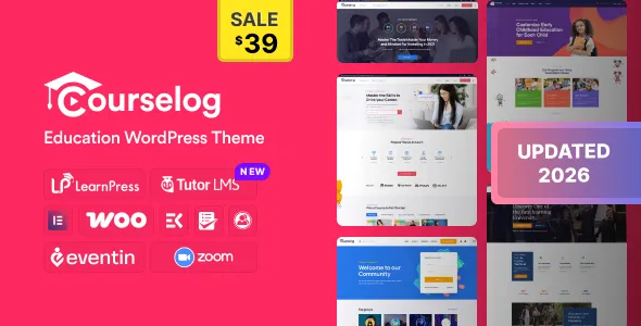 Courselog - eLearning & Education WordPress Theme 1 Courselog - eLearning & Education WordPress Theme