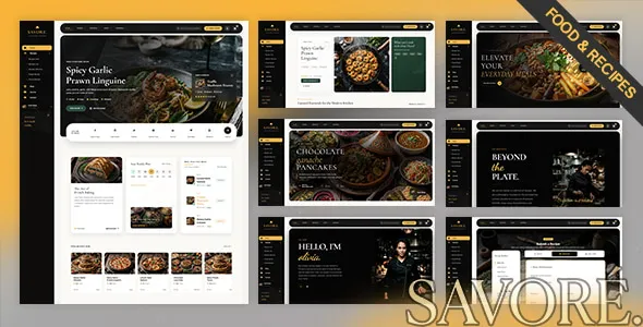 Savore — Food & Recipes HTML Template 1 Savore — Food & Recipes HTML Template